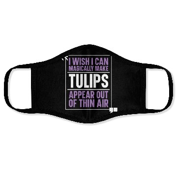 Discover Tulip Garden Gardening Face Masks