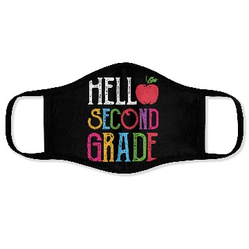 Discover Hello Second Grade Back To School Face Masks