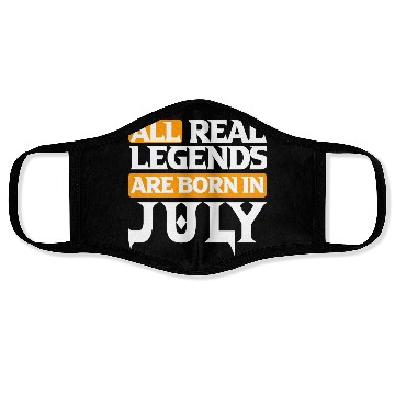 Discover All Real Legends Are Born In July Face Masks