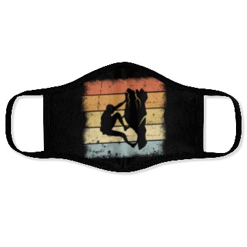 Discover Mountaineering Motif Face Masks