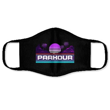 Discover Parkour Free Running Traceur 80S Face Masks