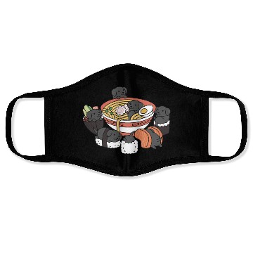 Discover Great Dane Ramen Sushi Face Masks