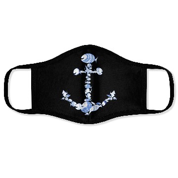 Discover anchor fishes fish sea Kulifish sunset Face Masks