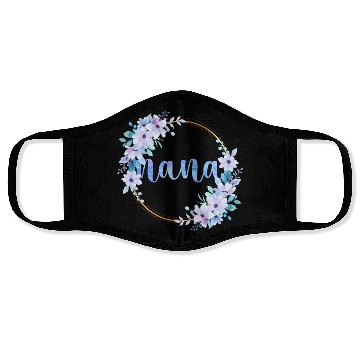 Discover Nana Flowers Cute Gardening Grandma Face Masks