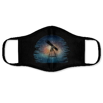 Discover Telescope Solar System Stars Galaxy Astronomer Face Masks