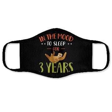 Discover Sloth Sloths, Sleeping, Three, Years Face Masks