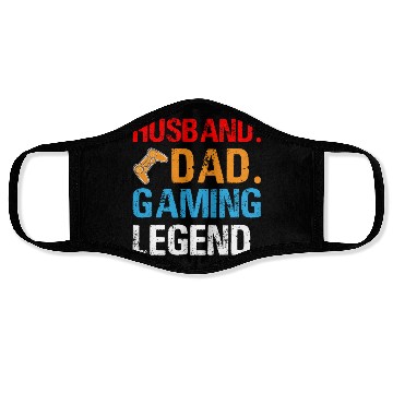 Discover Husband Dad Gaming Legend Gift for Daddy Face Masks