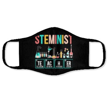 Discover Steminist Teacher Engineering Biologist Science Face Masks