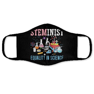 Discover Steminist Equality In Science Biology STEM Squad Face Masks