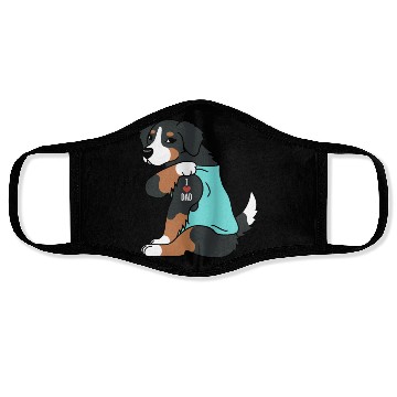 Discover I Love Dad Bernese Mountain Dog Face Masks