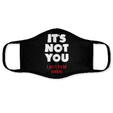 Discover I hate people (dark) Face Masks