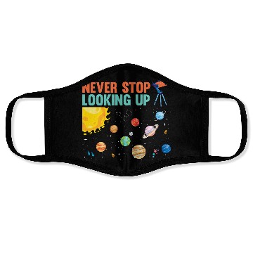 Discover Telescope Solar System Planets Astronomer Face Masks