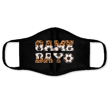 Discover Leopard Soccer Game Day Sports Lover Face Masks