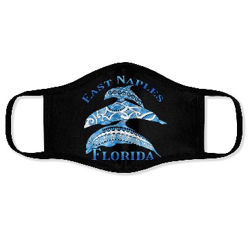Discover East Naples Florida Vacation Tribal Dolphins Face Masks