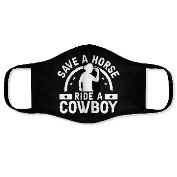 Discover Save A Horse Ride A Cowboy Face Masks