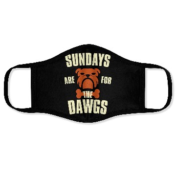 Discover Sundays are for the dogs Cleveland Ohio Face Masks