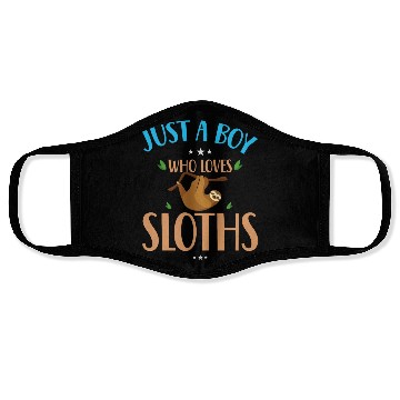 Discover Sloth Sloths, Boy, Trees Face Masks