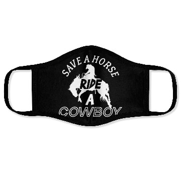 Discover Ride A Cowboy Face Masks