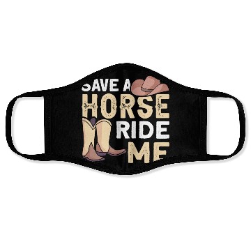 Discover Horse Ride Cowboy Face Masks