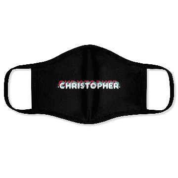 Discover Christopher Name, Funny Name Christopher 80s theme Face Masks