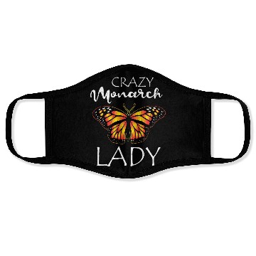 Discover Crazy Monarch Butterfly Lady Butterflie Lover Cute Face Masks