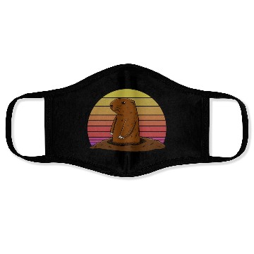 Discover Respect The Groundhog Face Masks
