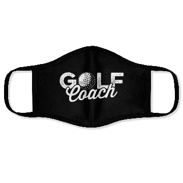 Discover Golf Coach Funny Golf Trainer Instructor Golfing Face Masks