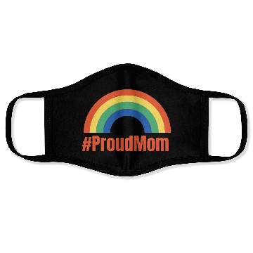 Discover Rainbow ProudMom Design Face Masks