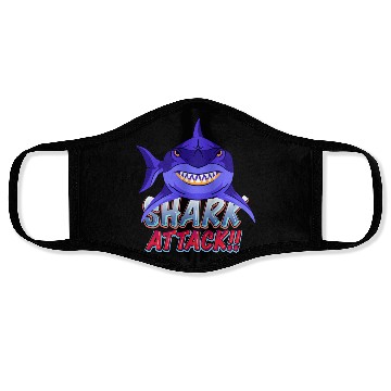 Discover Shark Attack Face Masks