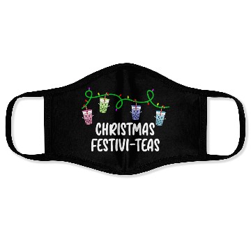 Discover Boba Tea Relax Christmas Cute Kawaii Bubble Milk Face Masks