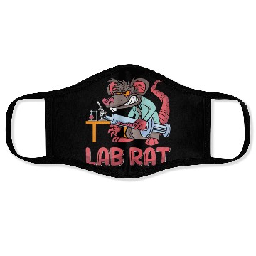 Discover Lab Tech Lab Rat Laboratory Chemist Technician Face Masks