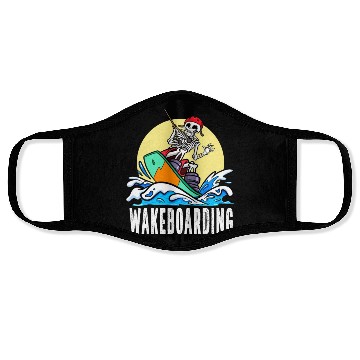 Discover Wakeboarder Skeleton On The Wakeboarding Face Masks