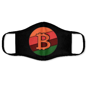 Discover Bitcoin Logo, Btc logo Face Masks