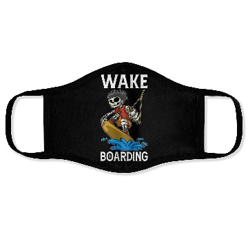 Discover Wakeboarder Skeleton On The Wakeboarding Face Masks