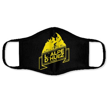 Discover L Alpe D Huez Road Cycling Mountain Climb Face Masks