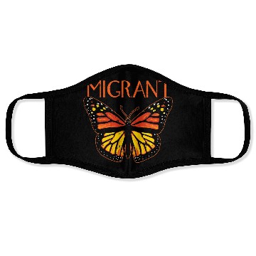 Discover Monarch Butterfly Migration Funny Butterfly Lover Face Masks