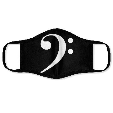 Discover Bassline Beat Bass Player Drummer F Clef Face Masks