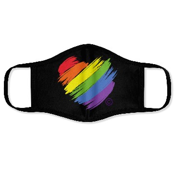 Discover Majestic Brand Rainbow Heart Collection Face Masks