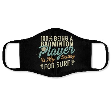 Discover Badminton my Destiny Badminton Contestant Gift Face Masks