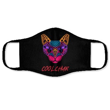 Discover Neon Cat Coolchur Face Masks