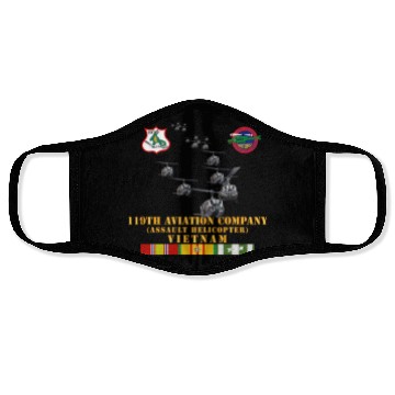 Discover Army 119th Aviation Company Assault Helicopter w S Face Masks