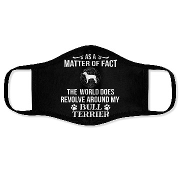 Discover Bull Terrier Owner Dog Puppy Love Fun Cool Gift Face Masks