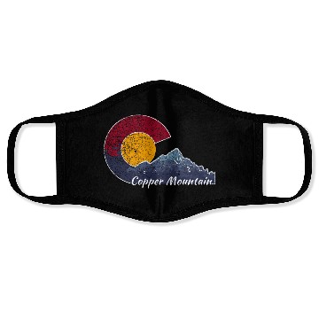 Discover Copper Mountain Colorado Mountain Scenery Face Masks