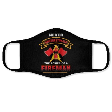 Discover Never Underestimate Fireman EMS Firefighter Face Masks