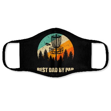 Discover Retro Disc Golf Best Dad Face Masks Sunset Vintage