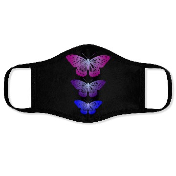 Discover Three Butterflies Inspirational Nature Lovers Face Masks