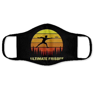 Discover Ultimate Frisbee Disc Golf Flying Players Face Masks