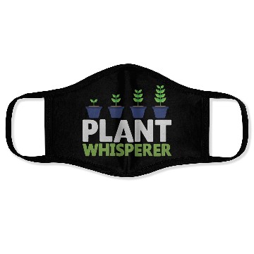 Discover Funny Plant Whisperer Novelty Face Masks