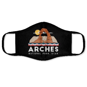 Discover Arches National Park T Face Masks