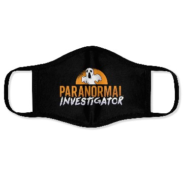 Discover Ghost Hunter Paranormal Investigator Ghost Hunting Face Masks